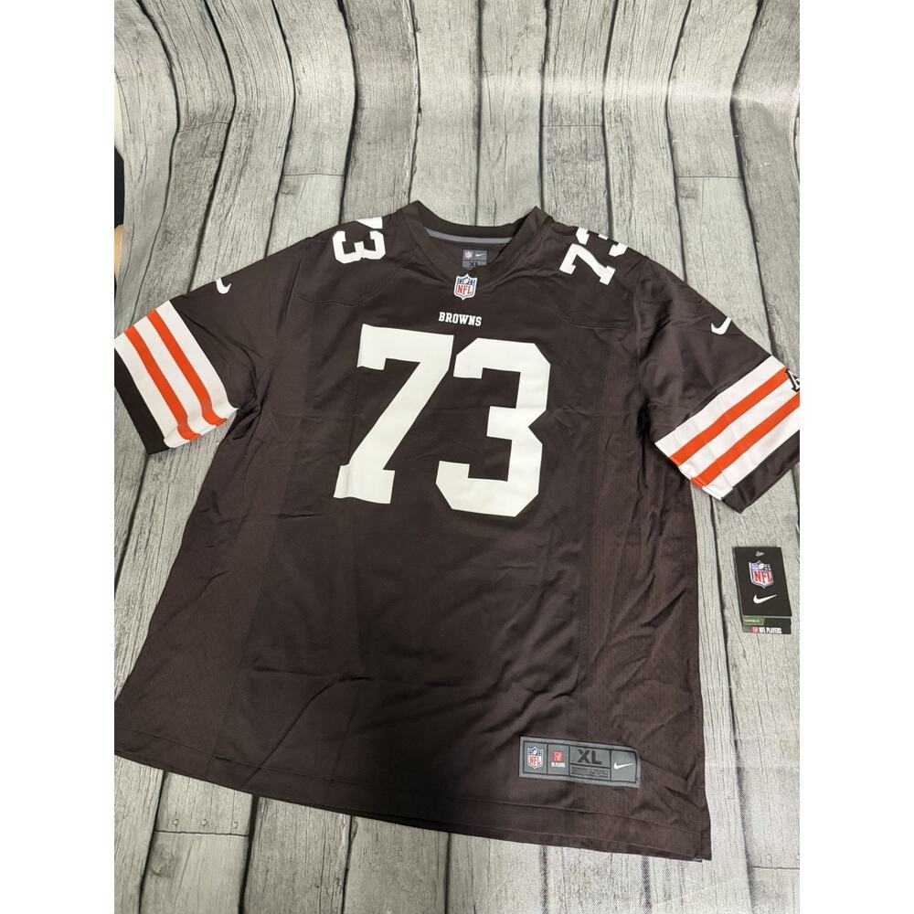 NWT Men's Nike Joe Thomas Brown Cleveland Browns Retired Player Game Jersey XL